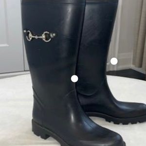 Gucci horsebit rain boots